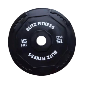 Black Rubber Bumper Plates By Blitz Fitness