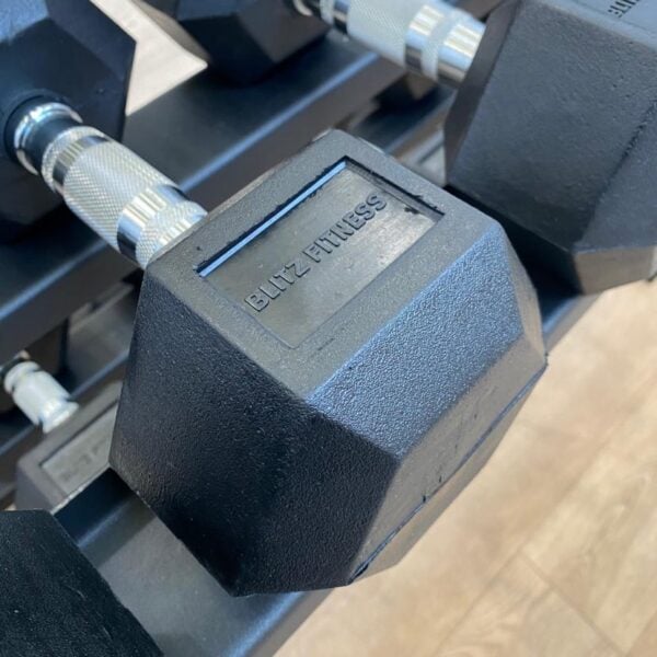 Hex Rubber Coated Dumbbells - Image 12