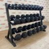 Hex Rubber Coated Dumbbells