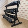 Hex Rubber Coated Dumbbells