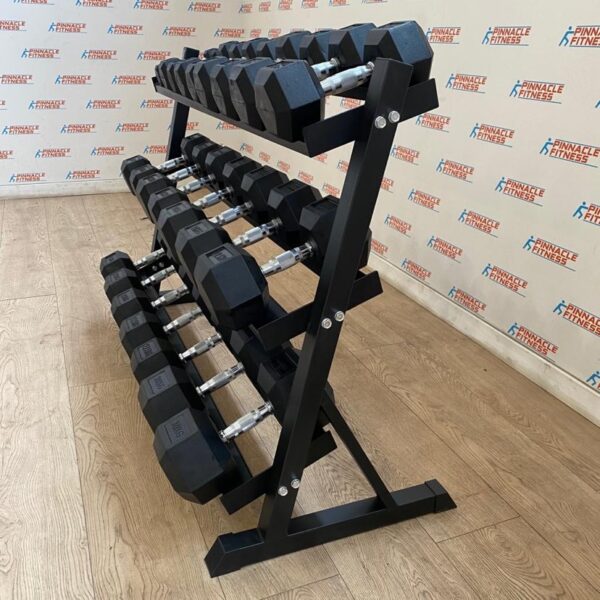 Hex Rubber Coated Dumbbells - Image 10