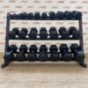 Hex Rubber Coated Dumbbells