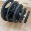 Black Rubber Coated Olympic Weight Plate