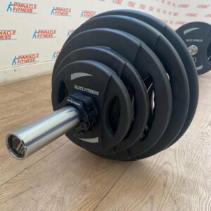 Black Rubber Coated Olympic Weight Plate