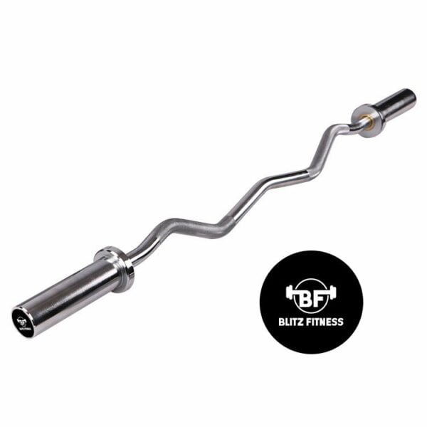 Blitz Fitness Olympic EZ Curl Bar