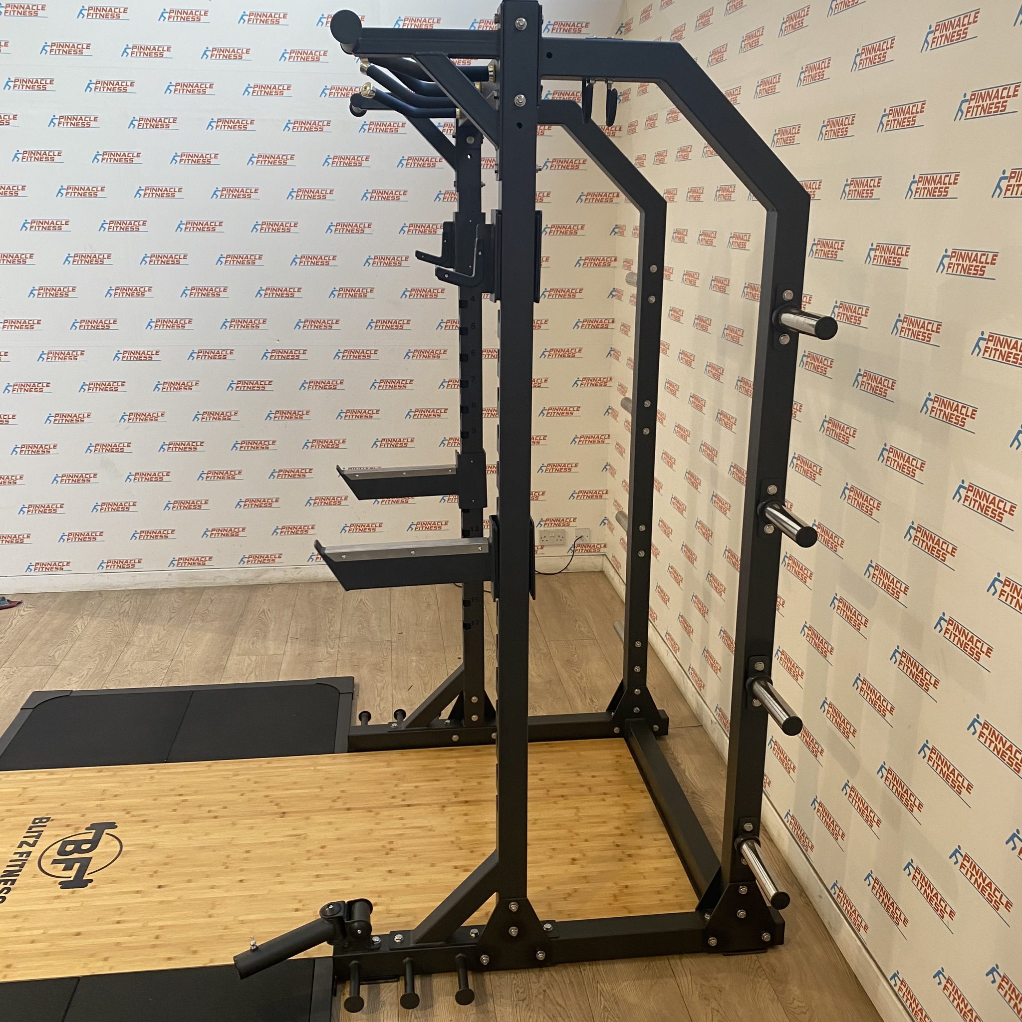 Blitz Fitness M Series Half Rack and Olympic Lifting Platform