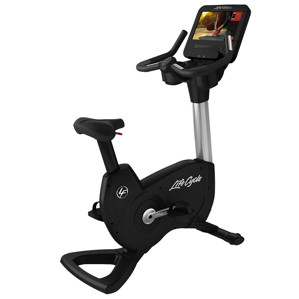 Life Fitness Elevation Series Upright Bike Discover SE3HD Arctic Silver