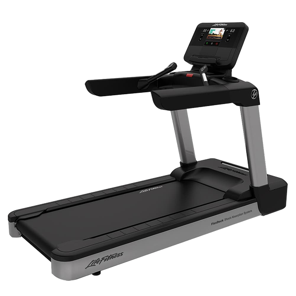 Life Fitness Integrity Series Treadmill X Console Arctic Silver Deluxe Base