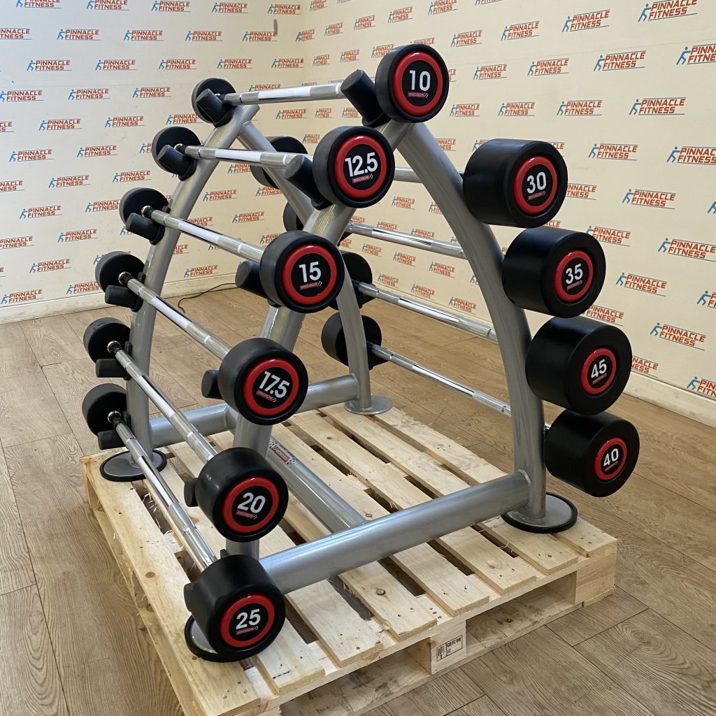 Escape Fitness Fixed Barbell Set with Rack Pinnacle Fitness