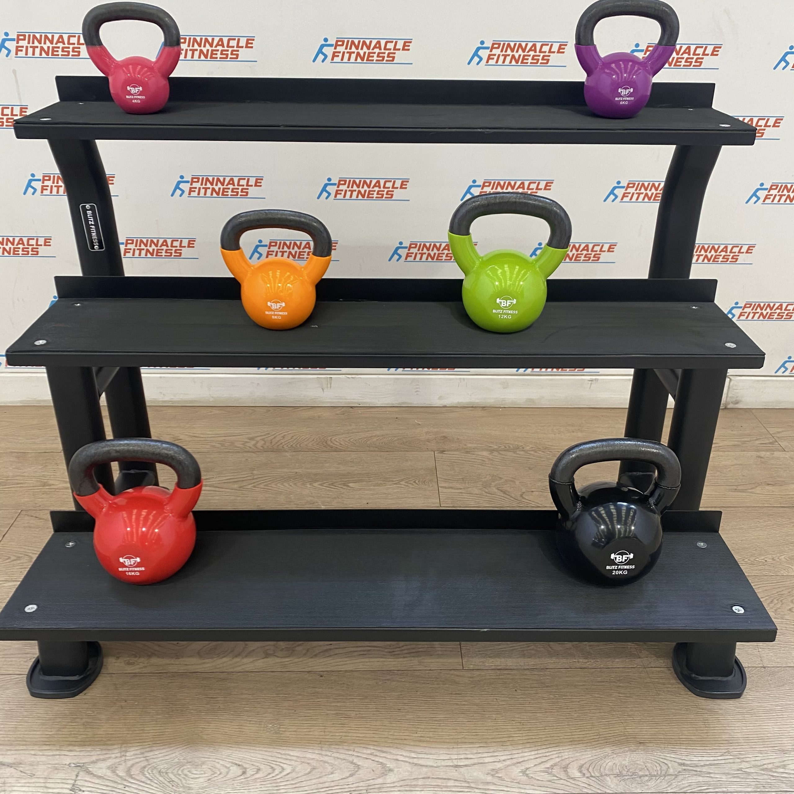 3 Tier Kettlebell Storage Rack by Blitz Fitness - Pinnacle Fitness