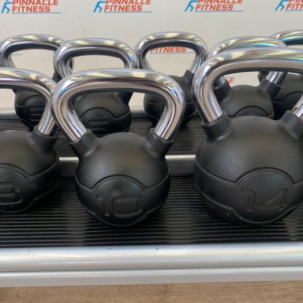 Jordan Fitness Chrome/Rubber Kettlebells and rack - Image 5