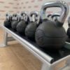 Jordan Fitness Chrome/Rubber Kettlebells and rack