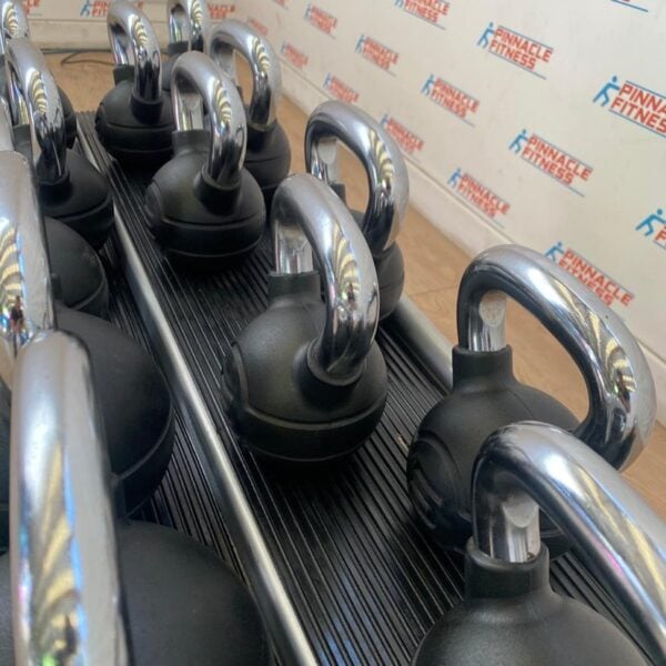 Jordan Fitness Chrome/Rubber Kettlebells and rack - Image 9