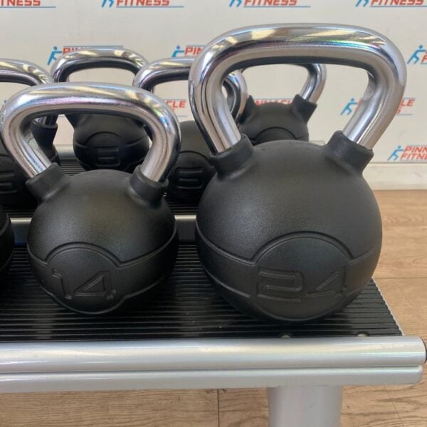 Jordan Fitness Chrome/Rubber Kettlebells and rack - Image 6