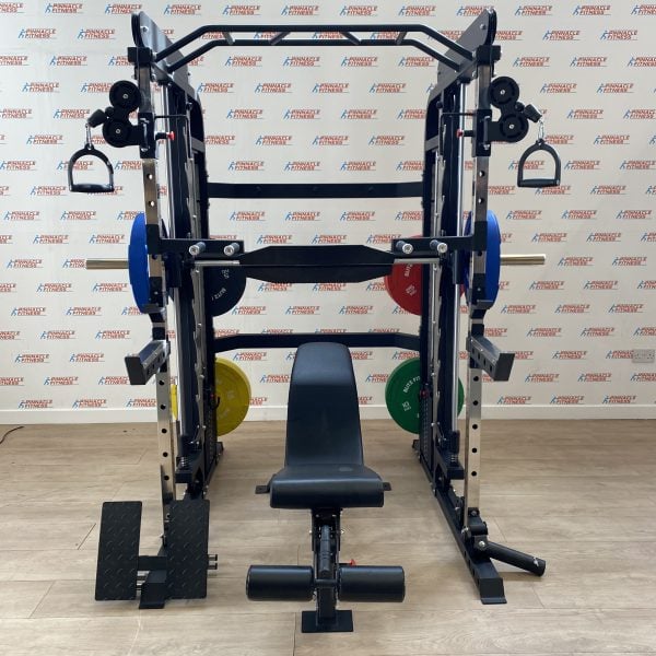Functional Trainer / Multi Adjustable Bench / Olympic Bar and 150kg Bumper Plates Package - Image 2