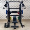 Functional Trainer / Multi Adjustable Bench / Olympic Bar and 150kg Bumper Plates Package