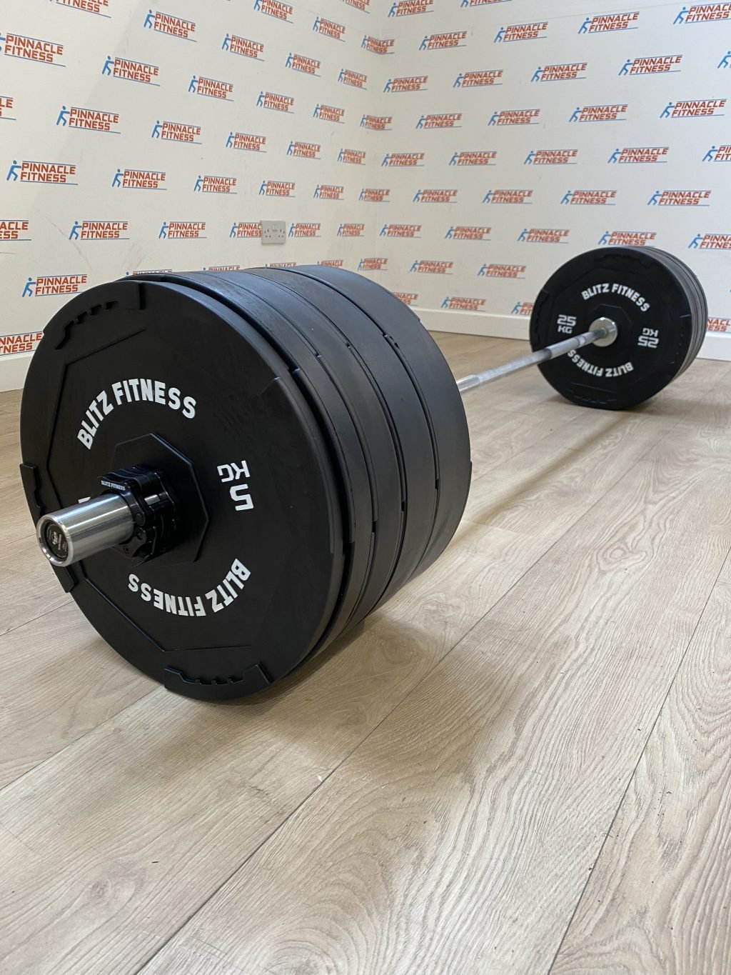 Black Rubber Bumper Plate 150kg Set