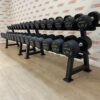Premium Rubber Dumbbell Set 2.5kg - 30kg with Rack by Blitz Fitness