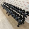 Premium Rubber Dumbbell Set 2.5kg - 40kg with Rack by Blitz Fitness