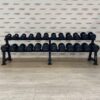 Premium Rubber Dumbbell Set 2.5kg - 30kg with Rack by Blitz Fitness