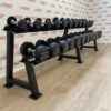 Premium Rubber Dumbbell Set 2.5kg - 30kg with Rack by Blitz Fitness