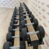 Premium Rubber Dumbbell Set 2.5kg - 30kg with Rack by Blitz Fitness