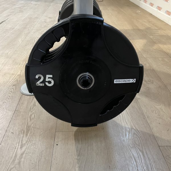 Escape Fitness Urethane Cross Grip Olympic Weight Plates 315kg with Storage Rack - Image 9