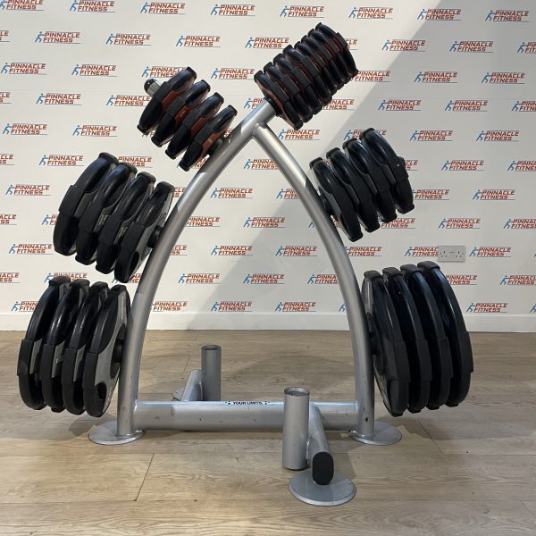 Escape Fitness Urethane Cross Grip Olympic Weight Plates 315kg with Storage Rack - Image 2