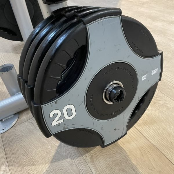 Escape Fitness Urethane Cross Grip Olympic Weight Plates 315kg with Storage Rack - Image 8