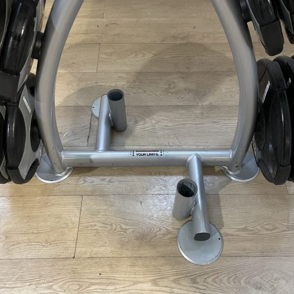 Escape Fitness Urethane Cross Grip Olympic Weight Plates 315kg with Storage Rack - Image 12