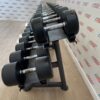 Pulse Fitness PU Dumbbell Set (2.5kg to 40kg) with Storage Racks