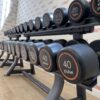 Pulse Fitness PU Dumbbell Set (2.5kg to 40kg) with Storage Racks