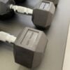Hex Rubber Dumbbell Set (2.5kg to 30kg) with Rack