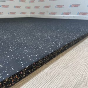 Rubber Gym Flooring 1m x 1m x 30mm (Grey Speckle) By Blitz Fitness