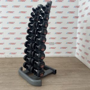 Jordan Urethane Dumbbell Set 1 - 10kg with Vertical Storage Rack