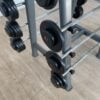 Jordan Fitness Fixed Rubber Barbell Set with Storage Rack