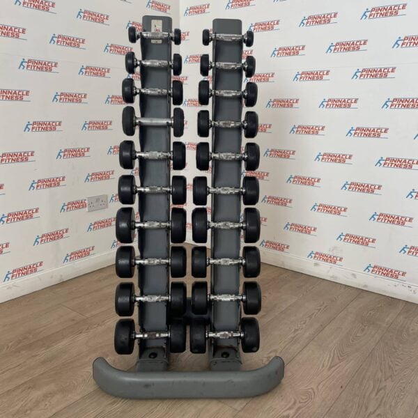 Jordan Urethane Dumbbell Set 1 - 10kg with Vertical Storage Rack - Image 2