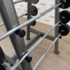 Jordan Fitness Fixed Rubber Barbell Set with Storage Rack