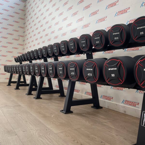 Round Urethane Dumbbell Set 2.5kg to 50kg by Spartan - Image 3