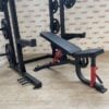 Commercial Half Rack / Adjustable Bench and 175kg Urethane Olympic Weight Discs Package