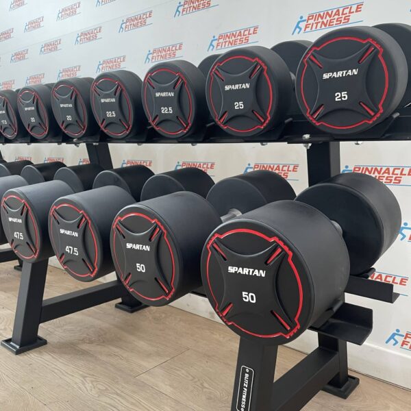 Round Urethane Dumbbell Set 2.5kg to 50kg by Spartan - Image 10