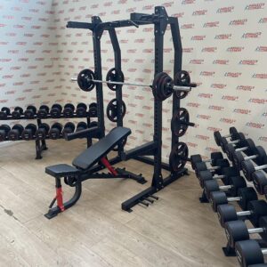 Blitz Urethane Dumbbells, Half Rack and Weight Plates Package