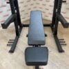 Commercial Half Rack / Adjustable Bench and 175kg Urethane Olympic Weight Discs Package
