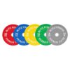 150kg Premium Coloured Bumper Plate Set by Blitz Fitness