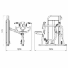 EXIGO Lateral Seated Row 100kg / 220lb Weight Stack