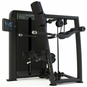 PULSE FITNESS Premium Line Tricep Press with 10.1in Touchscreen Console