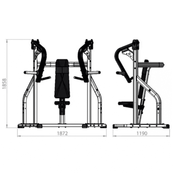 EXIGO Iso-Lateral Plate Loaded Chest Press - Image 2
