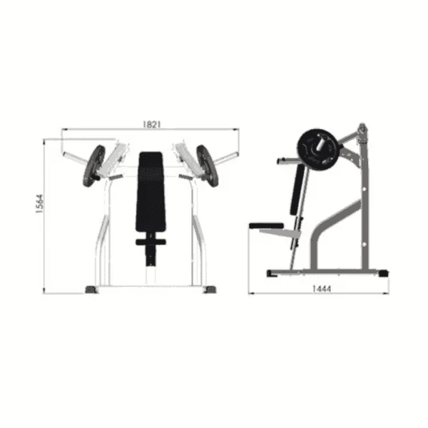 EXIGO Iso-Lateral Plate Loaded Shoulder Press - Image 2