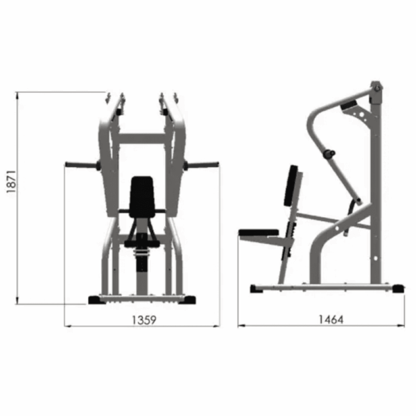 EXIGO Iso-Lateral Plate Loaded Low Row - Image 2