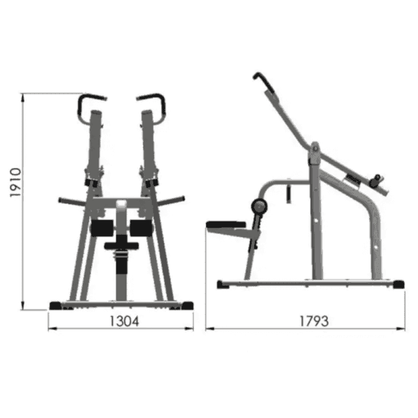 EXIGO Iso-Lateral Plate Loaded Lateral Pulldown - Image 2